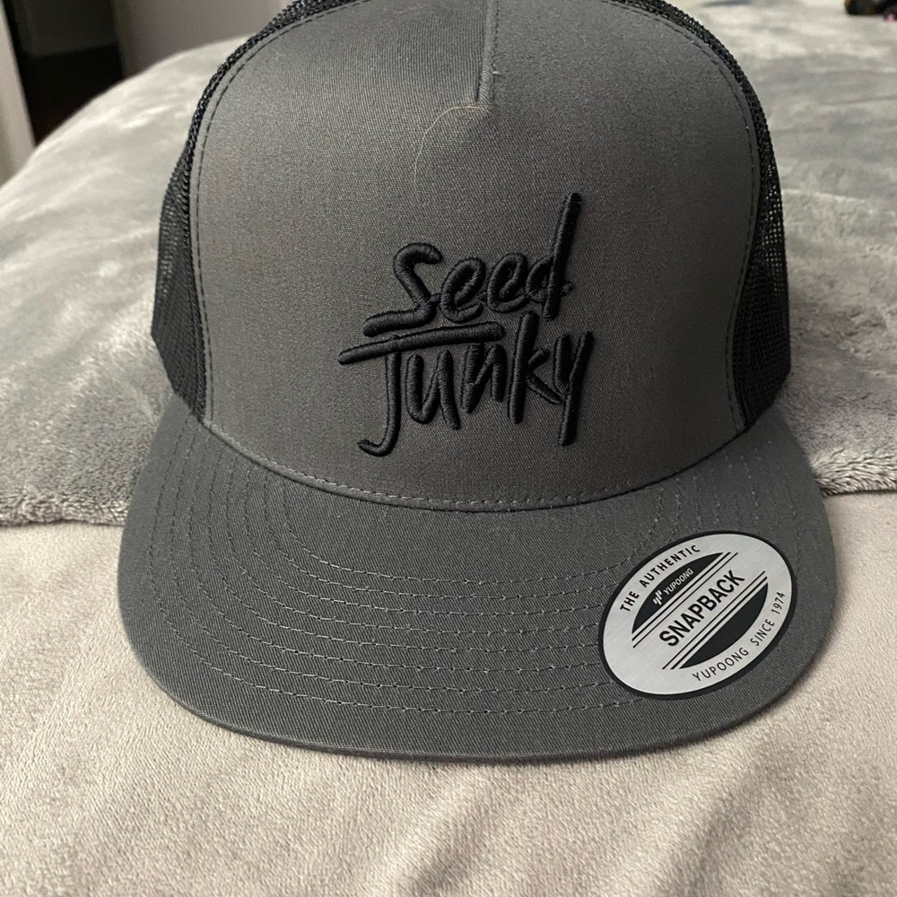 Seed Junky Grey Snapback Hat